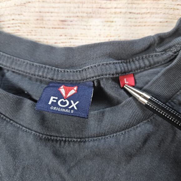 Men's Fox Originals Shirt Salzburg Clothing Co. Austria Size Large Faded Black - Picture 3 of 5